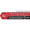 Martindale AV Preeminent Rating